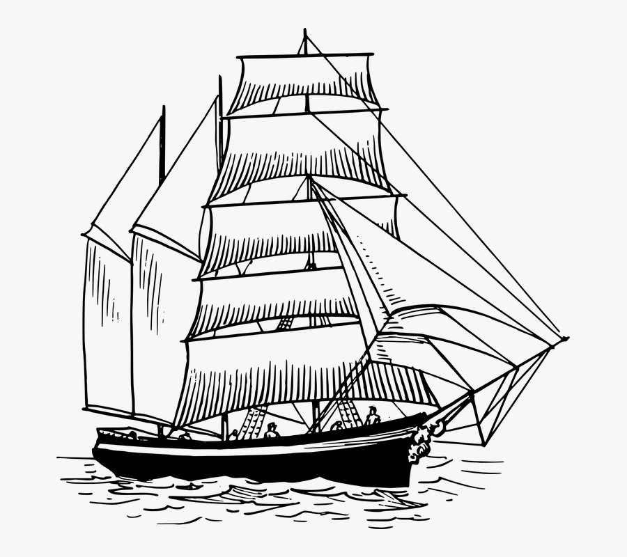 Ferdinand Magellan's Ship Drawing, Transparent Clipart