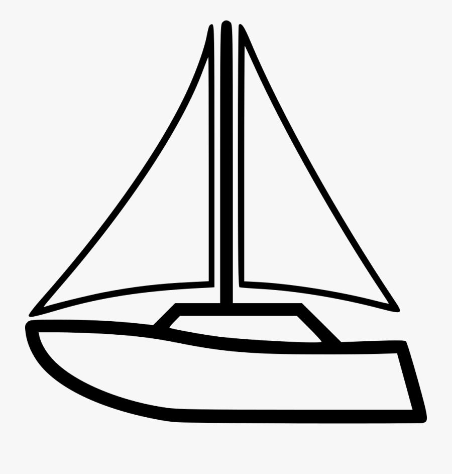 Transparent Sailboat Png - Gambar Perahu Hitam Putih, Transparent Clipart