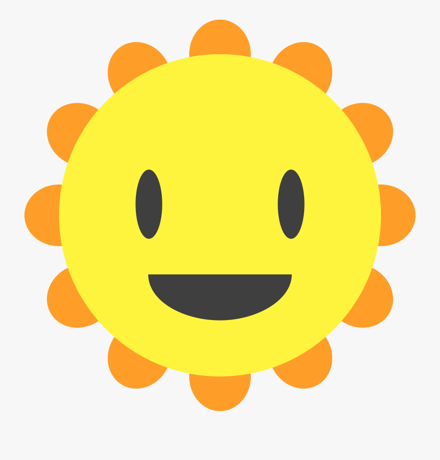 Emoticon,smiley,yellow - Sun Cartoon Images Png, Transparent Clipart