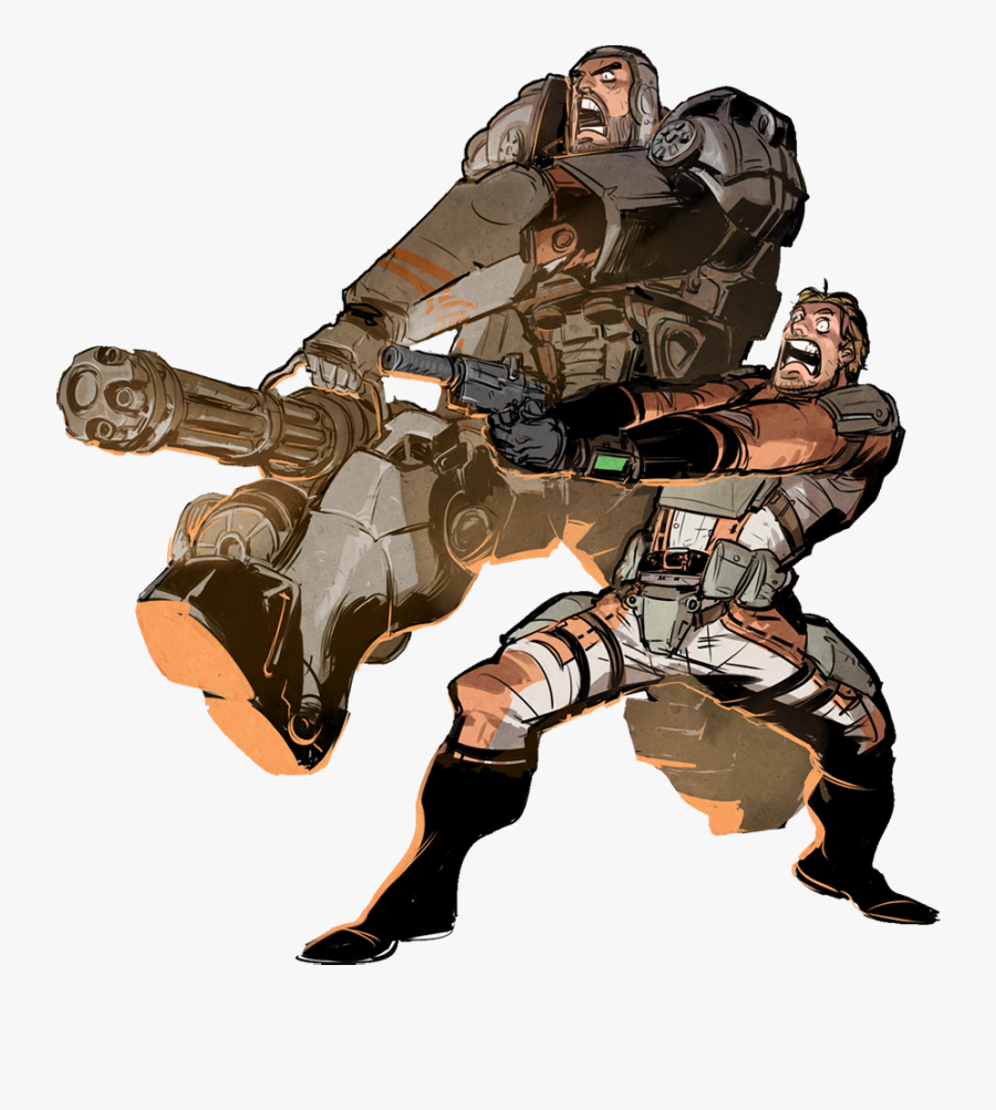 Paladin Danse And Sole Survivor, Transparent Clipart