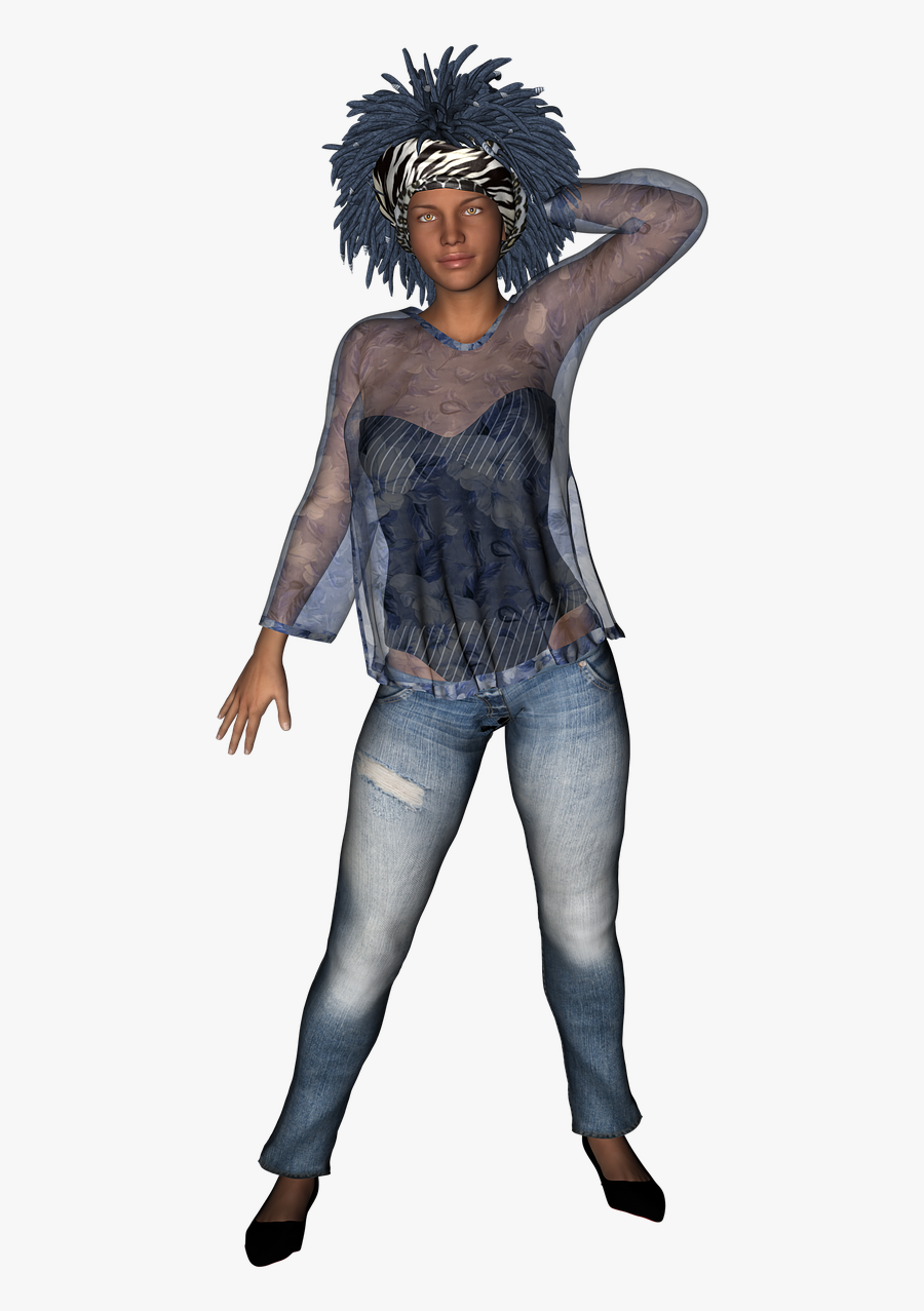 Mujeres Rastas Png, Transparent Clipart