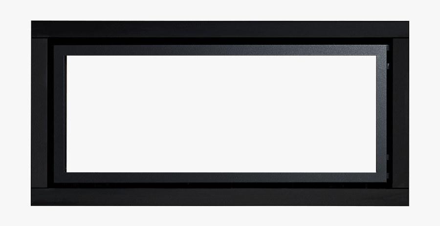 Black Fascia For Regency Gas Fires Sold In Nz - 額縁 黒 イラスト, Transparent Clipart