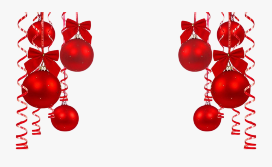 Bolas Vermelhas2 - Christmas Background Png Hd, Transparent Clipart