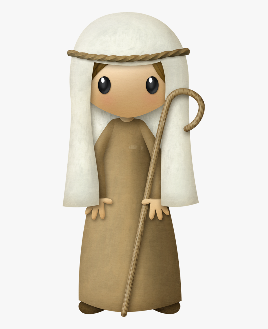 Nativity Clipart Silent Night - Shepherd Of Belen Clipart, Transparent Clipart