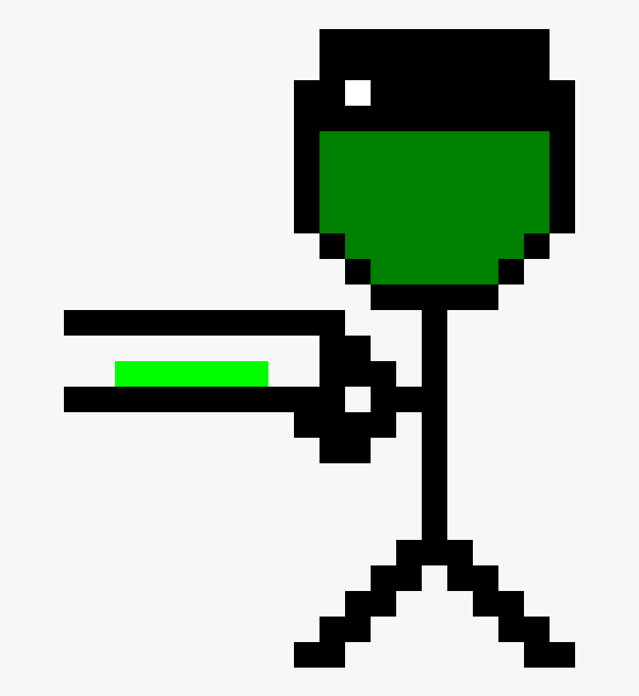 Dictator W Laser Gatling Gun - Pixel Art Laser Gd, Transparent Clipart