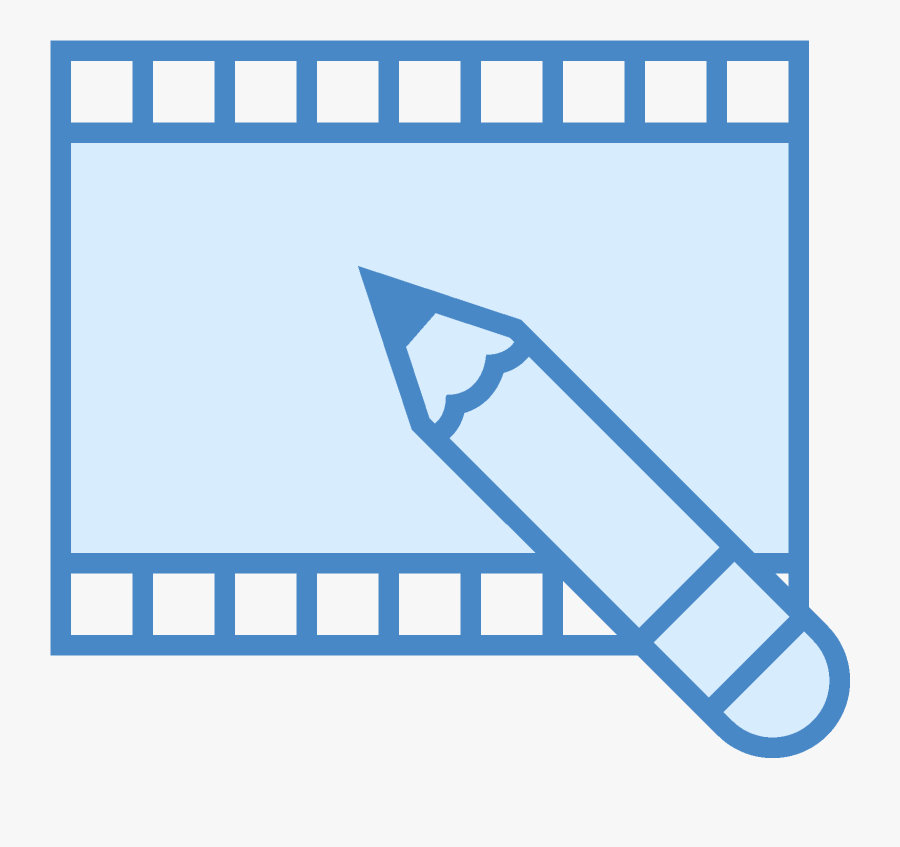 Video Editing Icon - Edicion De Video Dibujo, Transparent Clipart