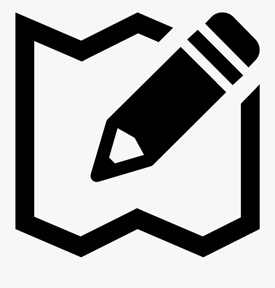 Map Editing Icon - Blog Icon, Transparent Clipart