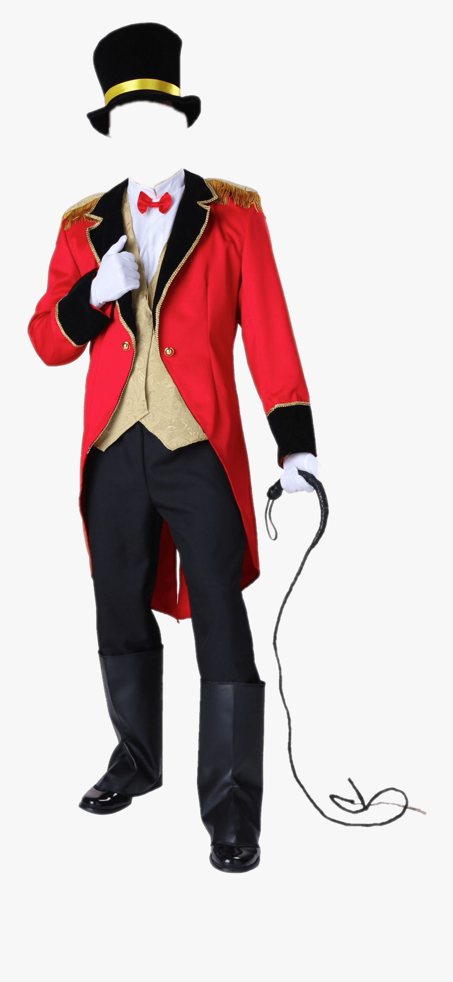 Costume Ringmaster - Adult Ringmaster Costume, Transparent Clipart