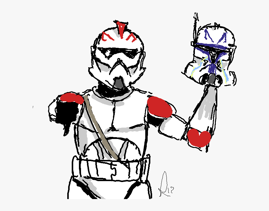 [ Img] The First Animated Clone Wars - Star Wars Clone Wars 2003 Rex, Transparent Clipart