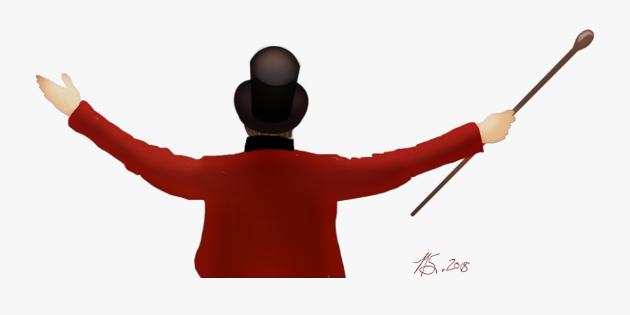 #ringmaster #circus #red #tophat #mydrawing - Flesh, Transparent Clipart