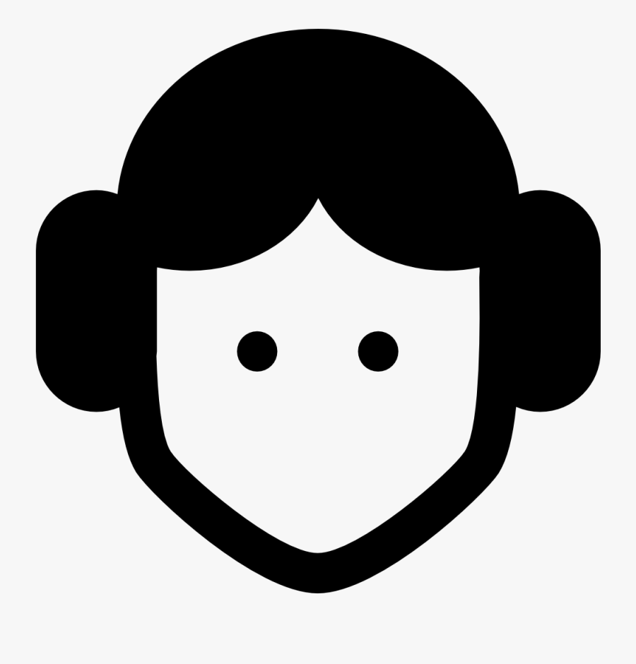Leia Icon - Star Wars Leia Icon, Transparent Clipart