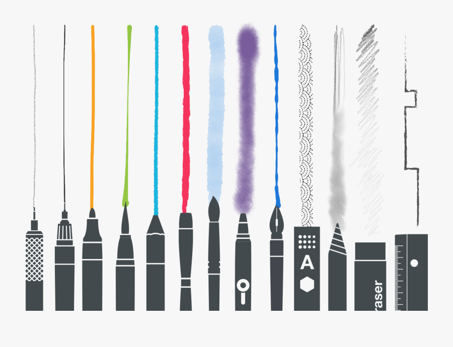 Clip Art Tayasui Sketches Sketchestools And - Apple Pencil Рисунки На Ipad Pro, Transparent Clipart