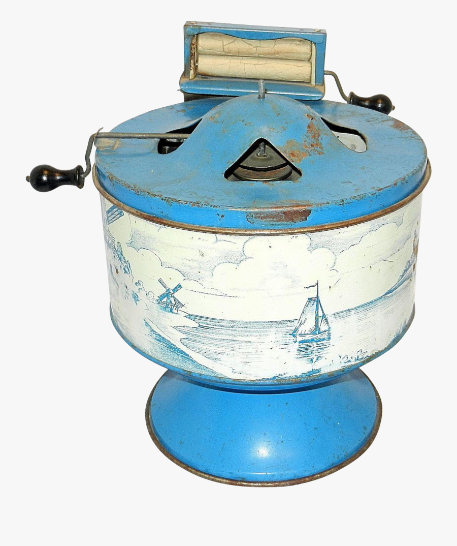 Wolverine Delft Dutch Blue Tin Litho Toy - Lid, Transparent Clipart