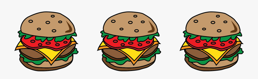 Burgers Graphic, Transparent Clipart