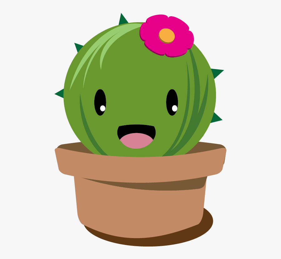 Stuck On You Cactus Sippy Cup - Plant Cartoon Png, Transparent Clipart