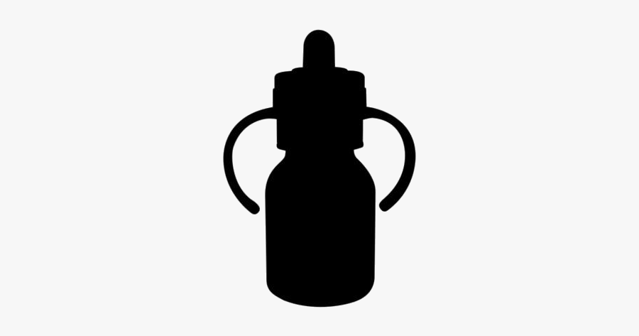 Transparent Baby Sippy Cup Png - Silhouette, Transparent Clipart