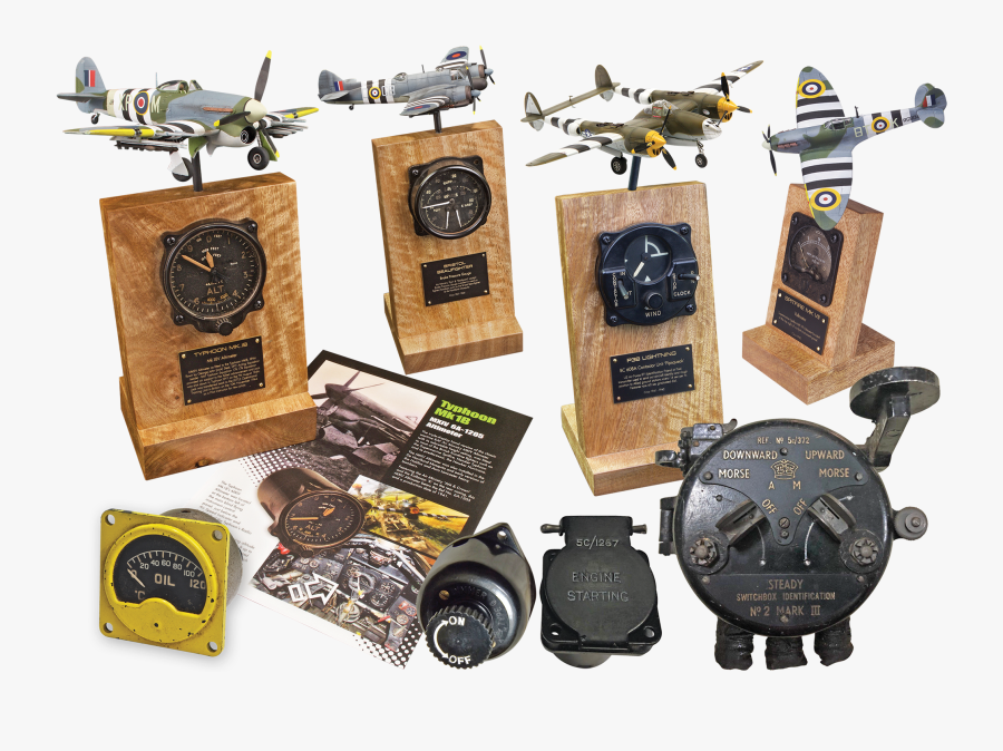 Vintage Original Aircraft Instruments - Fighter Aircraft, Transparent Clipart
