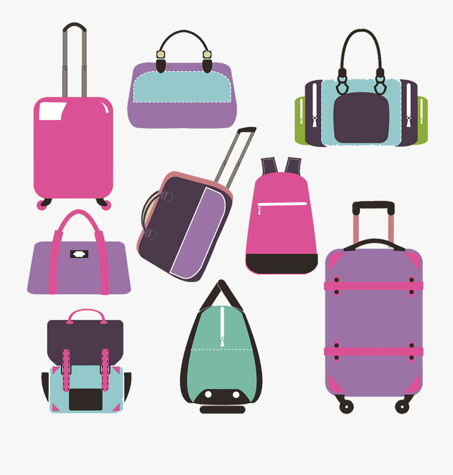 Baggage Travel Suitcase - Bag Vector, Transparent Clipart