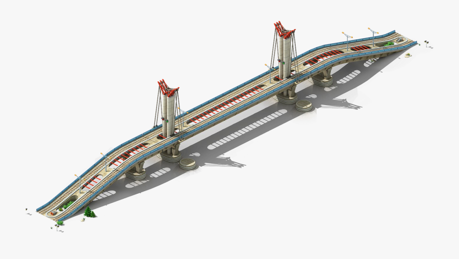 Gustave Flaubert Bridge Png Image - Suspension Bridge, Transparent Clipart