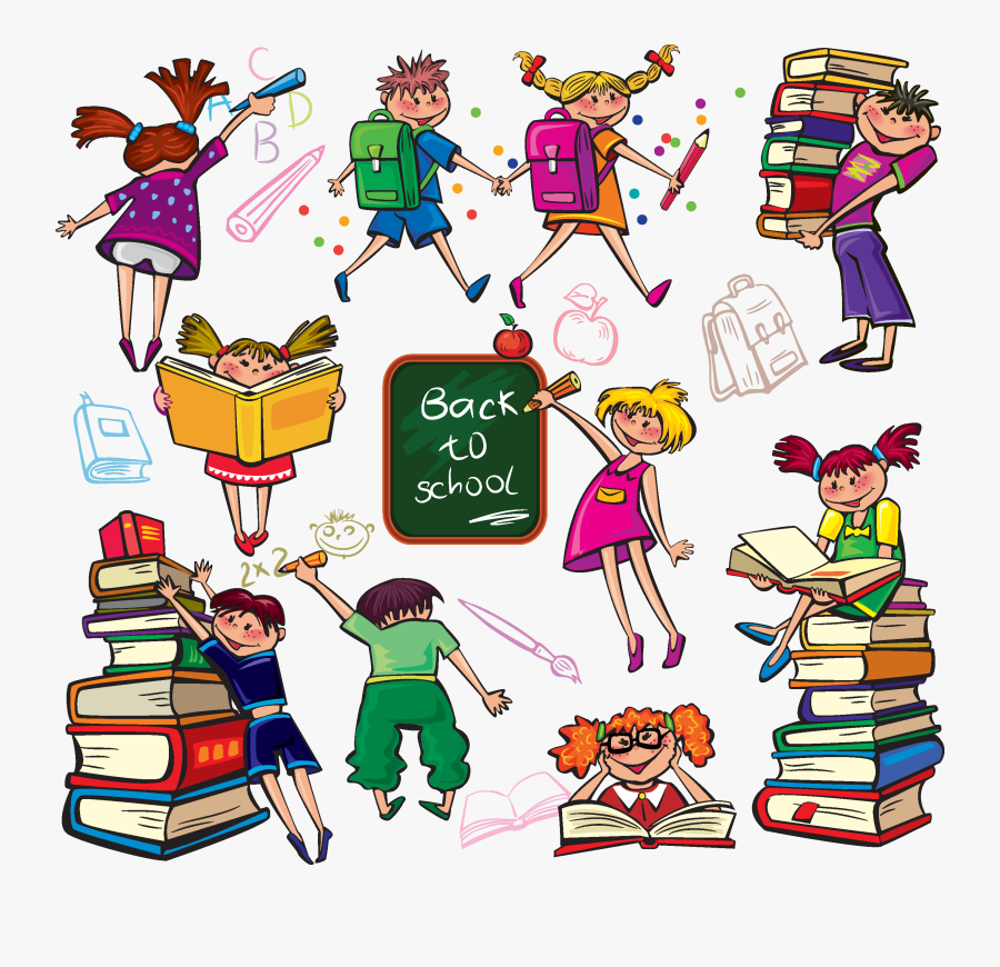 School Children Graphics, Transparent Clipart
