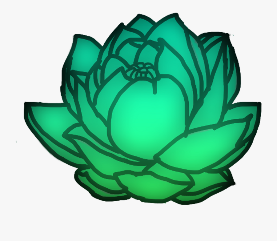 #blurry #flower #gradient #rose #green #blue #teal, Transparent Clipart