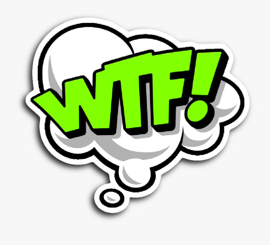 Transparent Wtf Clipart - Comic Book Sticker No, Transparent Clipart