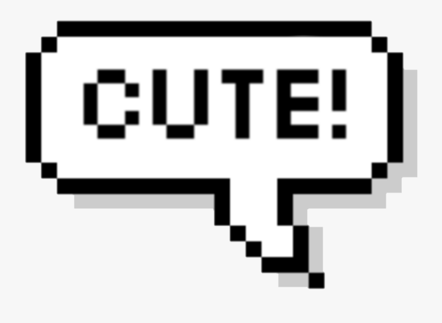 Pixel Text Bubble Png , Png Download - Cute Pixel Speech Bubble, Transparent Clipart