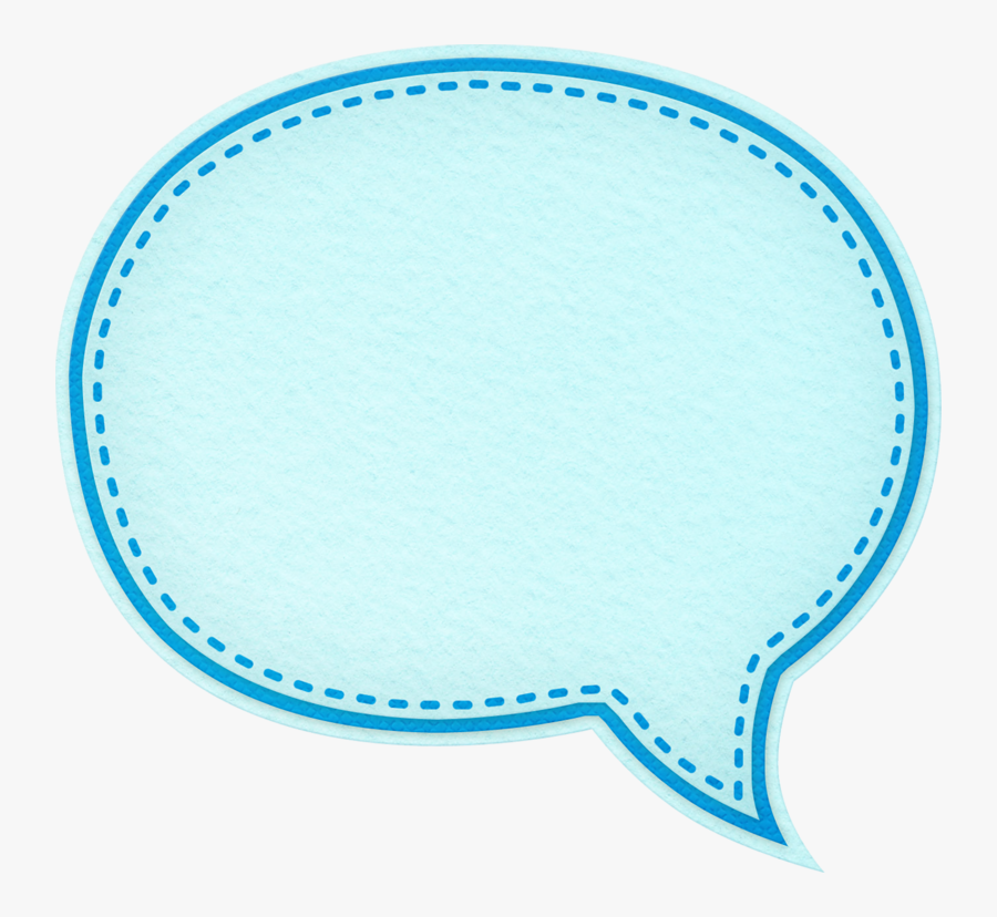 Transparent Iphone Text Bubble Png Blue - Transparent Background Cute Speech Bubble, Transparent Clipart
