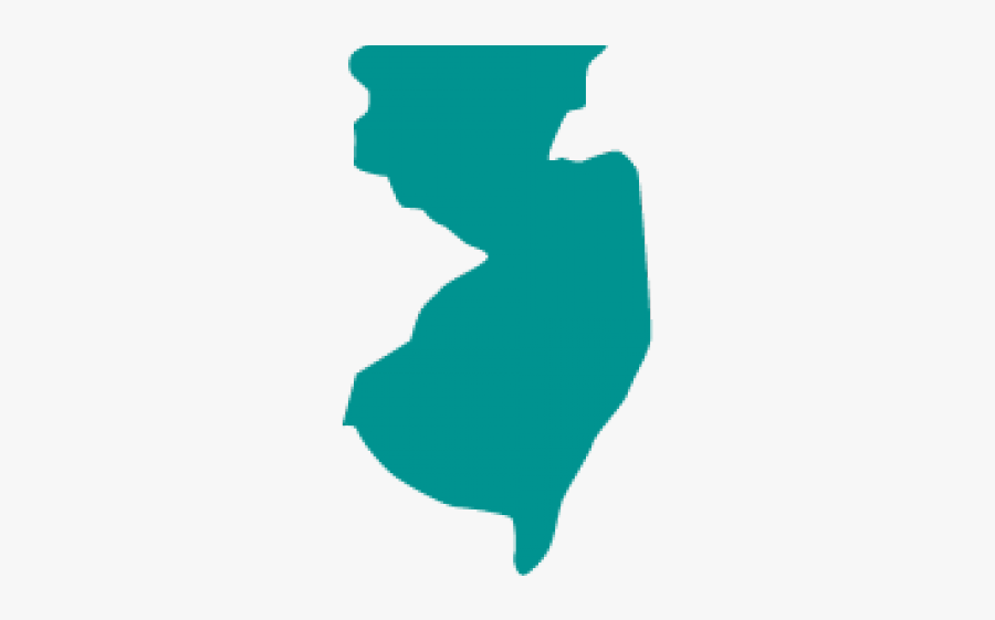 Nj Shore Cliparts - Shape Of New Jersey, Transparent Clipart