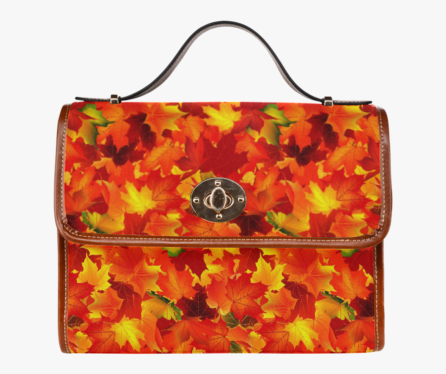 A Pile Of Leaves Waterproof Canvas Bag/all Over Print - Handbag, Transparent Clipart