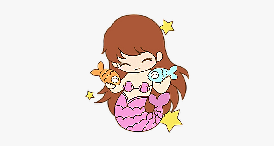 #cute #pisces #constellation #star #fish #fishes #mermaid - Cute Pisces, Transparent Clipart