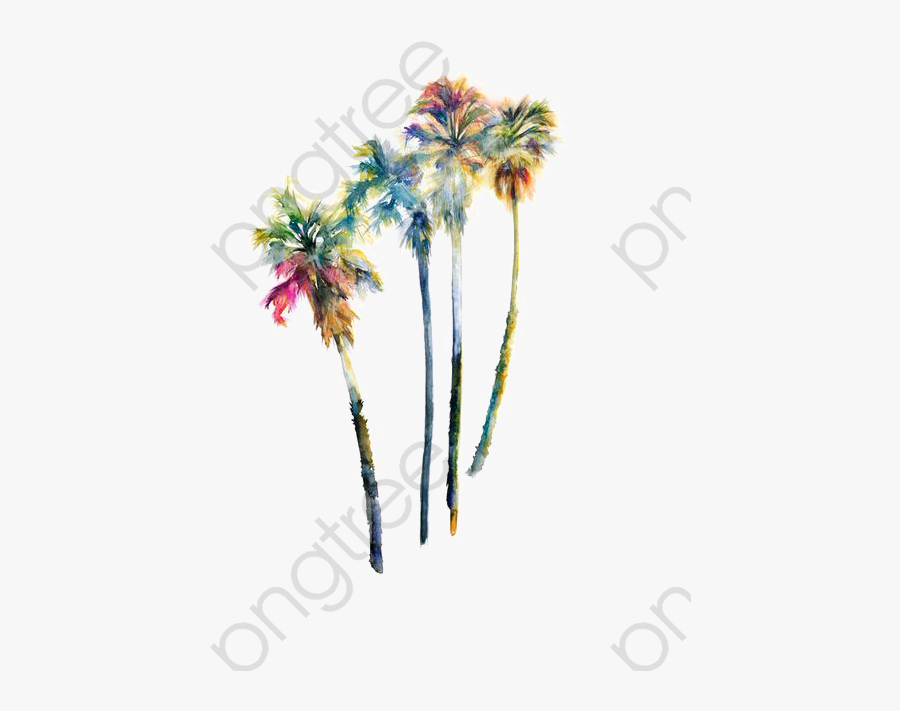 Watercolor Clipart Beach - Illustration, Transparent Clipart