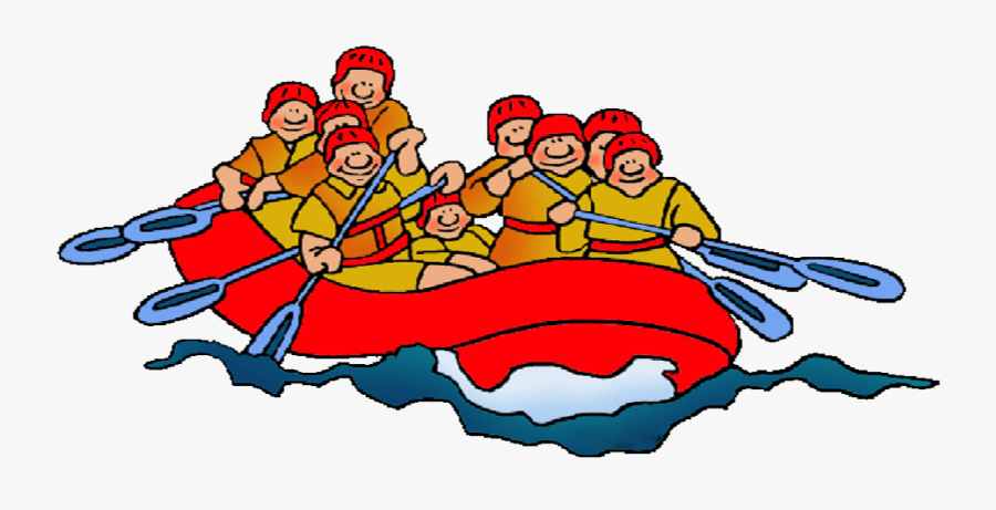 White Water Rafting Clip Art, Transparent Clipart