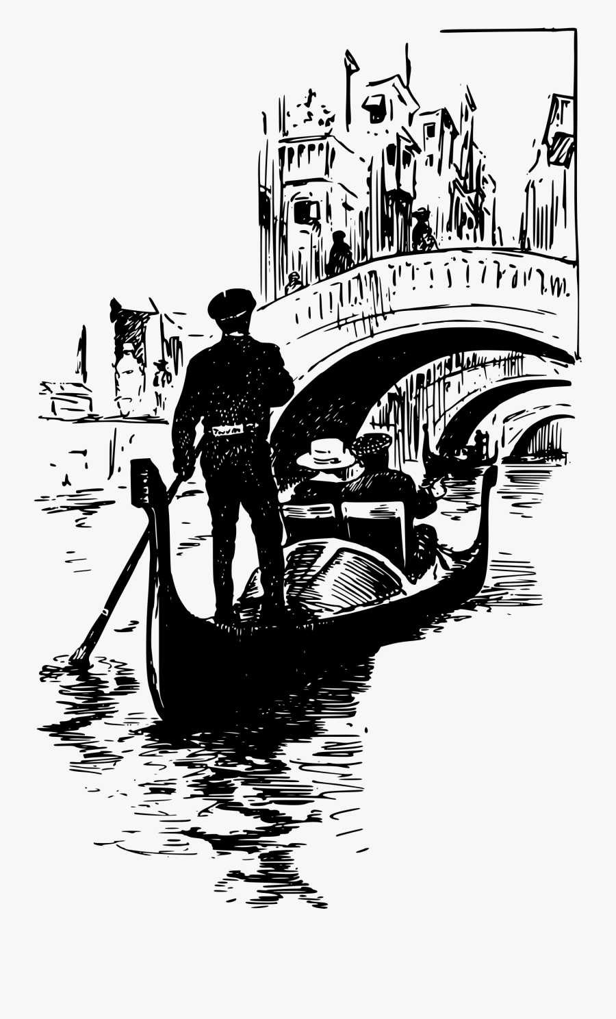 Clip Art Gondolier Clipart - Gondolier Png, Transparent Clipart
