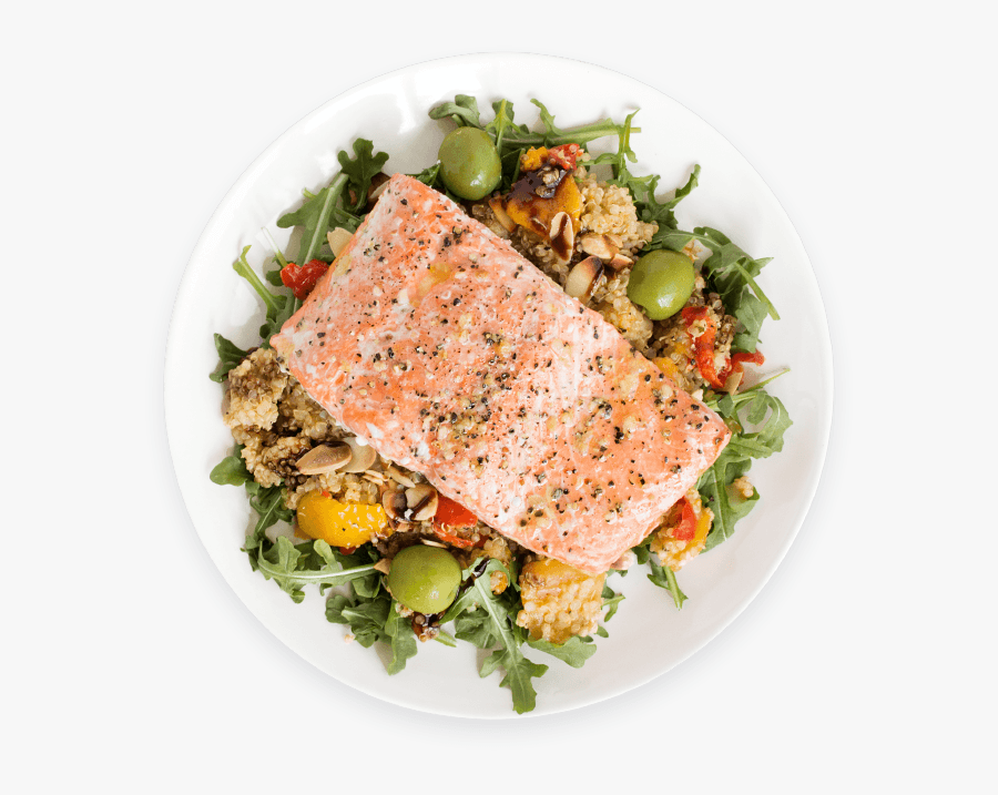 Fully Cooked Meal With Healthy Salmon - Cooked Salmon Png, Transparent Clipart