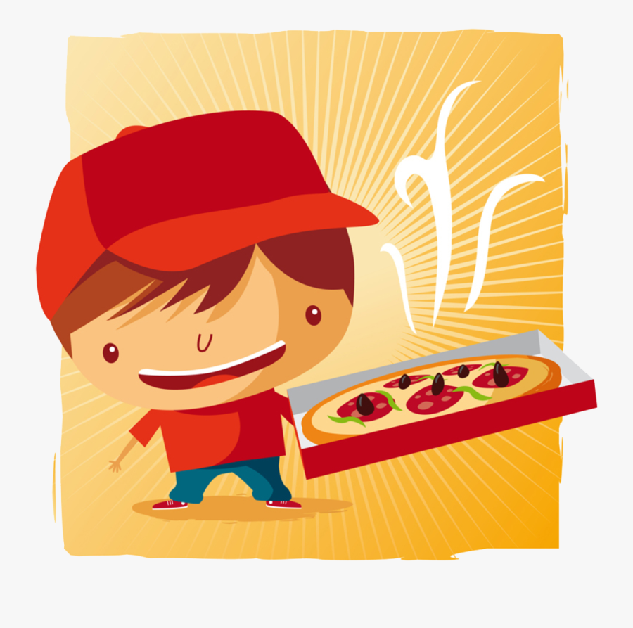 Food - Delivery Pizza, Transparent Clipart