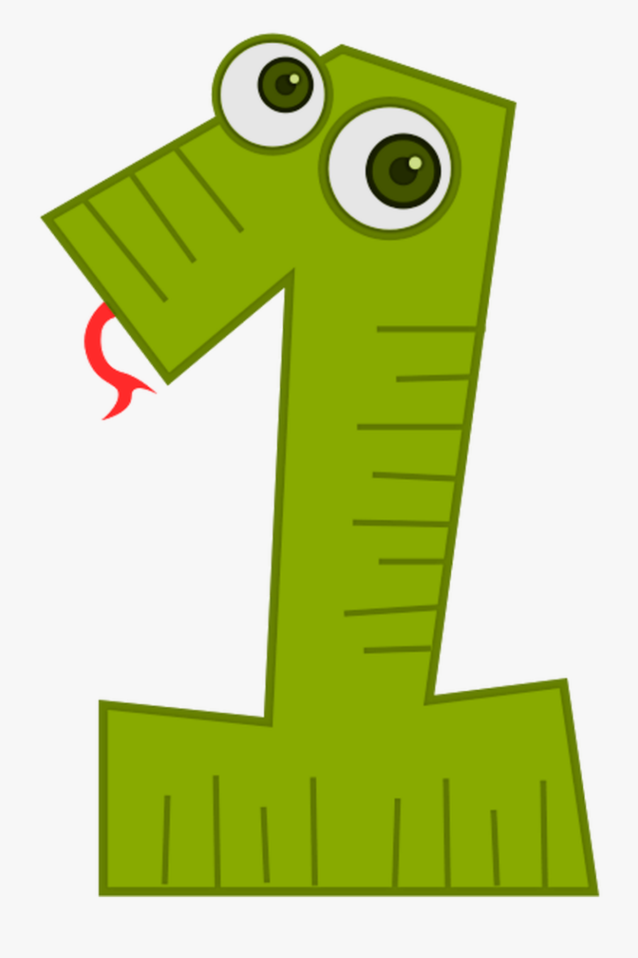 Number 1 Clipart - Animal Number 1 Clipart, Transparent Clipart