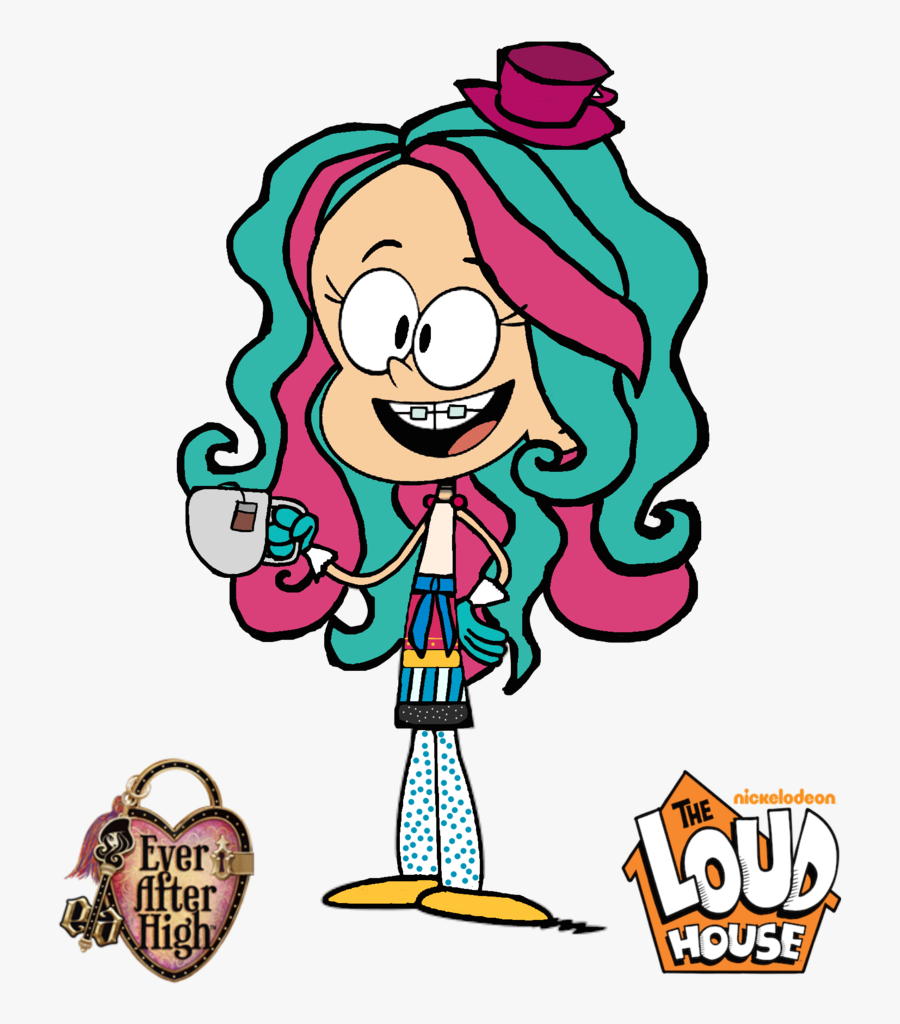 Luan Loud From “the Loud House” As Maddie Hatter From - Loud House Ever After High, Transparent Clipart
