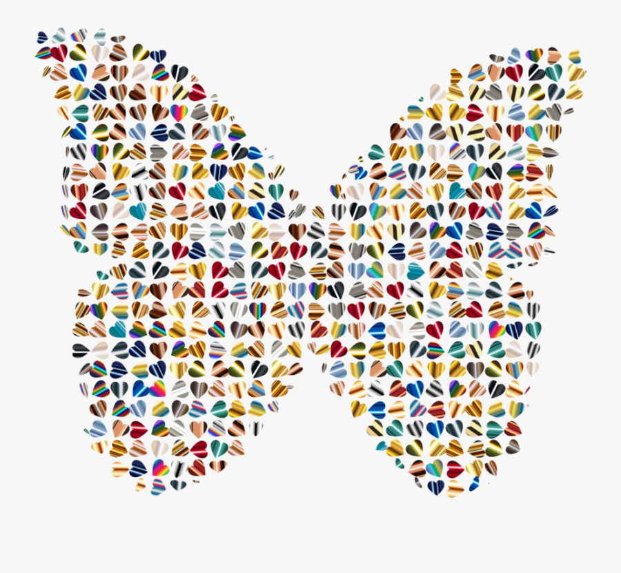 Art,symmetry,line - Butterfly Clip Art Psychedelic, Transparent Clipart