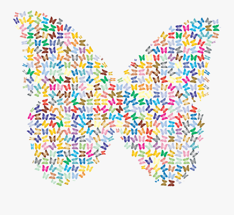 Triangle,symmetry,area - Butterfly, Transparent Clipart