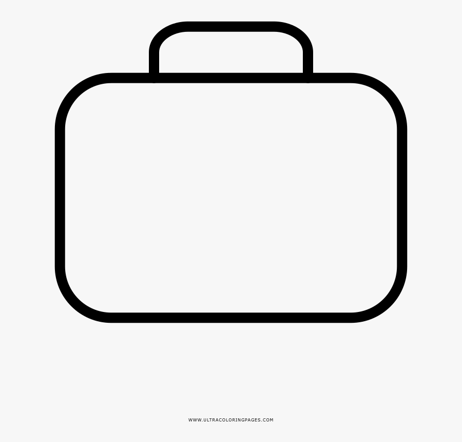 Clip Art De Viagem Para Colorir - Desenho De Maleta Para Colorir, Transparent Clipart