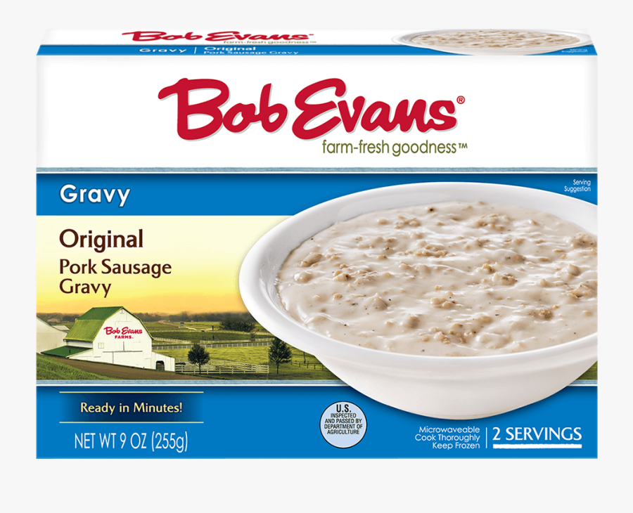 Original Sausage Gravy 9 Oz - Bob Evans Mashed Potatoes, Transparent Clipart