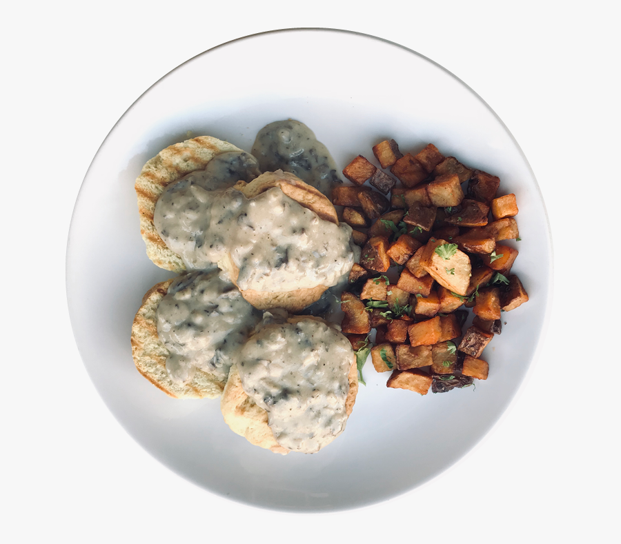 Biscuits & Gravy W/side - Side Dish, Transparent Clipart