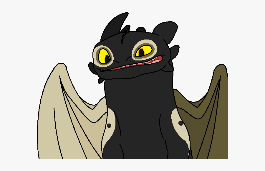 Despite Her Dark Look, She"s A Fun Loving Dragon Who - Cartoon, Transparent Clipart