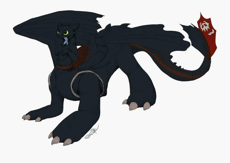 Toothless Png No Background - Toothless As A Wolf, Transparent Clipart