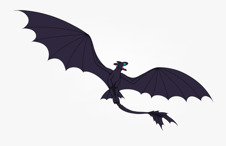 Httyd Dragon Drawing Series - Draw A Night Fury, Transparent Clipart