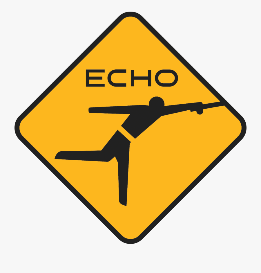 Clip Art Echo Fly Fishing - Sign For Winding Road, Transparent Clipart