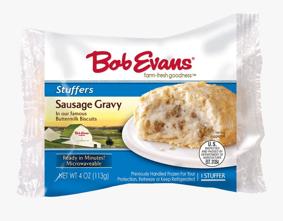 Bob Evans Single Serve Sausage Gravy Stuffers - Bob Evans Mashed Potatoes, Transparent Clipart