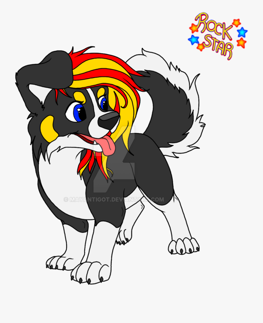 Shayera Rock Star Coloreado Sin Sombras By Mayantigot - Cartoon, Transparent Clipart