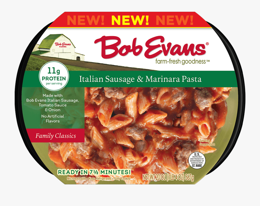 Bob Evans Italian Marinara Pasta - Bob Evans Beef Stroganoff Recall, Transparent Clipart